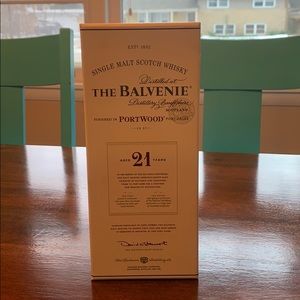 Balvenie empty bottle with box
